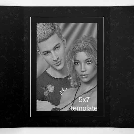  Lucifer Sigil Satanic Wedding Drieluik Uitnodiging (Binnenkant midden)