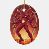 Lucifer the Devil, de Prins van Darkness, Satan Keramisch Ornament (Voorkant)
