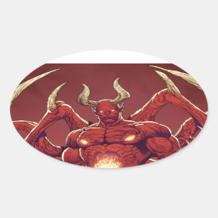 Lucifer the Devil, de Prins van Darkness, Satan Ovale Sticker