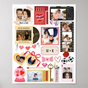 Luciferdoosje Fotocollage Perfect Match Koppel Ret Poster