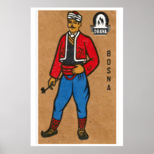 Luciferdoosje Kunstprint Bosnische Vintage Poster