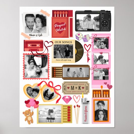Luciferdoosje Perfect Match Koppel Fotocollage Poster (Voorkant)