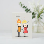 Luciferpaar Feestdagenkaart (Staand voorkant)