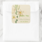  lucifers bruiloft gunst bedankt vierkante sticker (Tas)