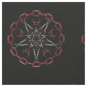 Lucifer's Star Pentacle Pagan stof (Close Up)