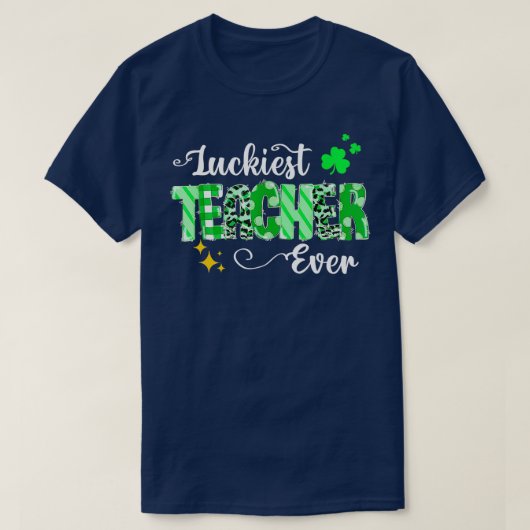 Lucigste Ever Shamrock Eacher St Patricks D T-shirt (Design voorkant)