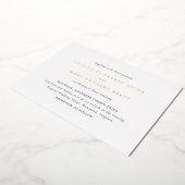 Lucilla Elegant Modern Wedding Folie Uitnodiging (Gedraaid)