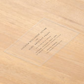 Lucilla Elegant Modern Wedding Save the Date Acryl Uitnodigingen (Laagn)