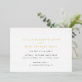 Lucilla Elegant Modern Wedding Save the Date Folie Uitnodiging (Staand Voorkant)