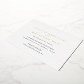 Lucilla Elegant Modern Wedding Save the Date Folie Uitnodiging (Gedraaid)