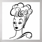 Lucille Ball Caricature Poster (Voorkant)