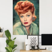 Lucille Ball  Classic, Elegant Poster (Thuiskantoor)