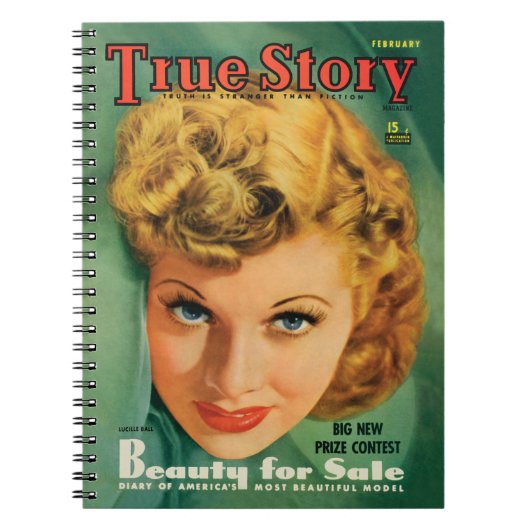 Lucille Ball  notebook uit 1941 Notitieboek (Voorkant)