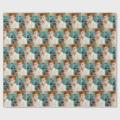 Lucille Ball sms'en op een mobiele telefoon Cadeaupapier (Vlak)