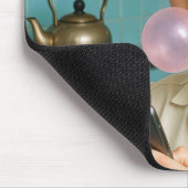 Lucille Ball sms'en op een mobiele telefoon Muismat (Hoek)