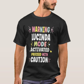 LUCINDA Gepersonaliseerde Dames Aangepaste LUCIND T-shirt