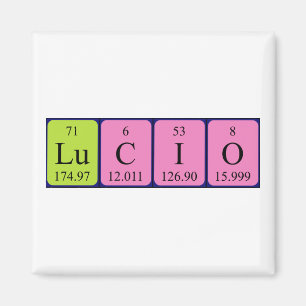 Lucio periodieke table name magnet