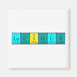 Lucious periodieke table name magnet