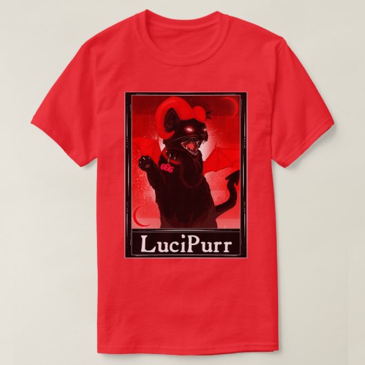 LuciPurr Tarot T-shirt (Design voorkant)