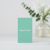 Lucite Green Easy Basic Modern Classic Visitekaartje (Staand voorkant)