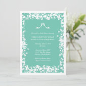 Lucite Green Heels Bridal Shower Invitation Kaart (Staand voorkant)
