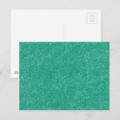 Lucite Green met faux Glitter Briefkaart (Voorkant / Achterkant)