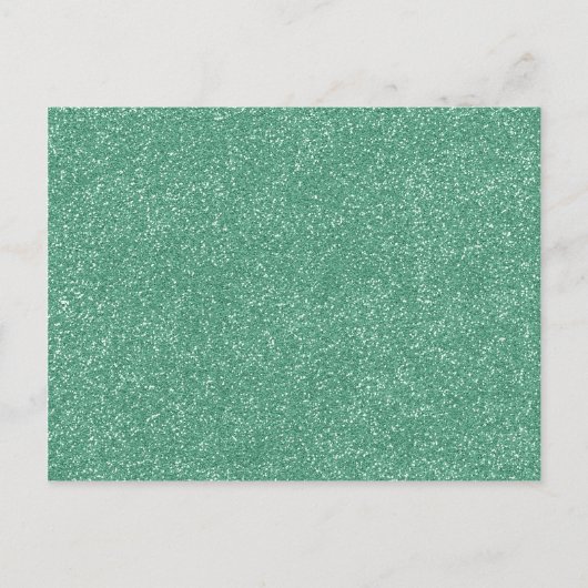 Lucite Green met faux Glitter Briefkaart (Voorkant)