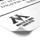 Lucius Malfoy Gezocht Poster (Hoek)