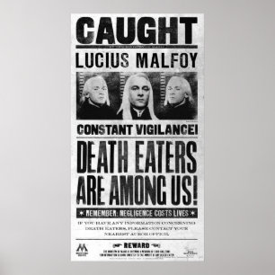 Lucius Malfoy Gezocht Poster