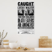Lucius Malfoy Gezocht Poster (Keuken)