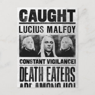 Lucius Malfoy Gezocht Poster Briefkaart