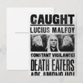 Lucius Malfoy Gezocht Poster Briefkaart (Voorkant / Achterkant)