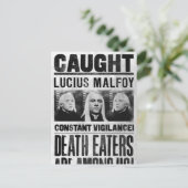 Lucius Malfoy Gezocht Poster Briefkaart (Staand voorkant)