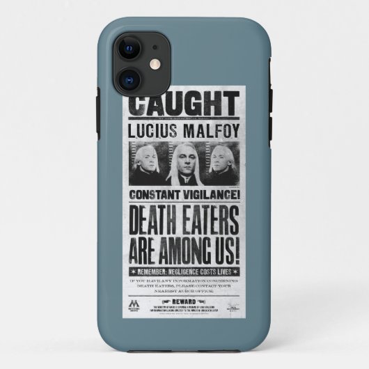 Lucius Malfoy Gezocht Poster Case-Mate iPhone Case (Achterkant)