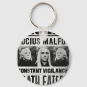 Lucius Malfoy Gezocht Poster Sleutelhanger (Voorkant)