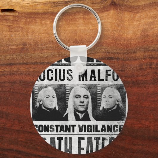 Lucius Malfoy Gezocht Poster Sleutelhanger (Voorkant)