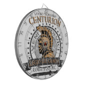 Lucius Voreno, een beroemde Roman Centurion Dartbord (Voorkant Links)