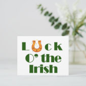 Luck aan the Irish Briefkaart (Staand voorkant)