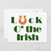 Luck aan the Irish Briefkaart (Voorkant / Achterkant)