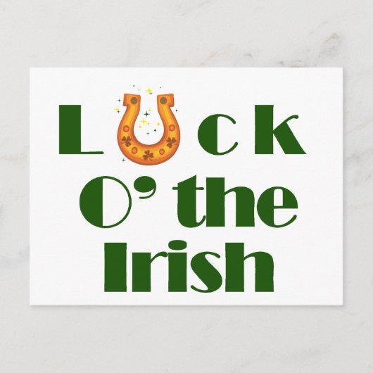 Luck aan the Irish Briefkaart (Voorkant)