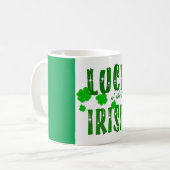 Luck aan the Irish Green Sinaasappel Lucky Shamroc Koffiemok (Voorkant links)
