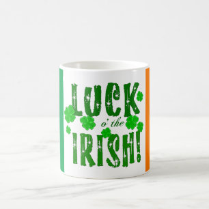 Luck aan the Irish Green Sinaasappel Lucky Shamroc Koffiemok