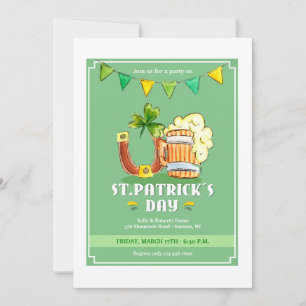 Luck and Brew Invitation Kaart
