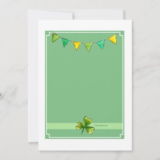 Luck and Brew Invitation Kaart (Achterkant)