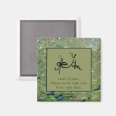 Luck and Fortune Sigil Art Kaart Magneet (Voorkant / Achterkant)