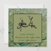 Luck and Fortune Sigil Art Kaart Notitiekaartje (Voorkant)