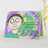 Luck, Big Wenskaart Kaart (Gele Bloem)