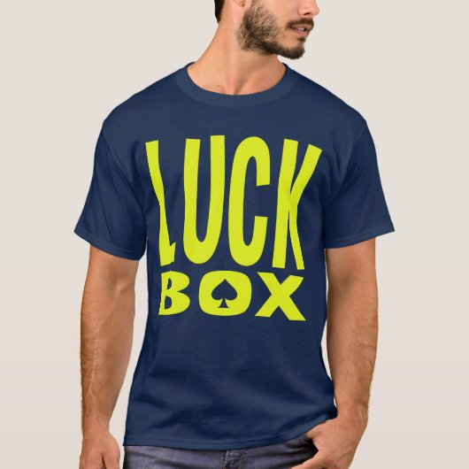 Luck Box Basic Dark T-Shirt (Voorkant)