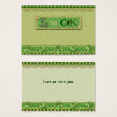 Luck Charm Gift Label Visitekaartjes (Voorkant /achterkant)