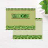 Luck Charm Gift Label Visitekaartjes (Bureau)